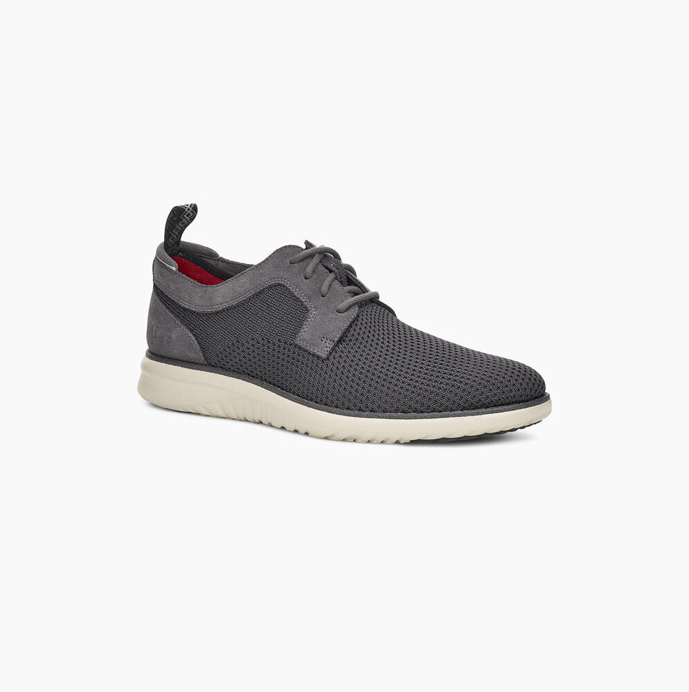 UGG Union Derby HyperWeave Dark Grey Sneakers for Men (TVCO56732)